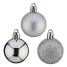 Christmas Baubles Krist+ Silver PVC Ø 4 cm image1