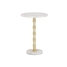 Side table Home ESPRIT White Golden 41 x 41 x 57 cm image1