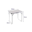 Folding Table Marbueno White 120 x 70 x 60 cm image1
