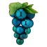 Christmas Bauble Krist+ 01862 Blue Plastic Grapes image1
