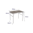 Folding Table Marbueno 90 x 70 x 60 cm image1