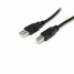 USB A to USB B Cable Startech USB2HAB30AC          Black image1
