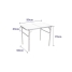 Folding Table Marbueno White 90 x 70 x 60 cm image1
