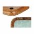 Centerpiece Gift Decor White Brown Green Polyester Resin Mango wood 45 x 15 cm 15,2 x 2,54 x 45,7 cm Leaf of a plant (6 Units) image2