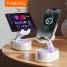 Kinglucky ZJ-016 Smartphone Stand with Speaker White 5W image2