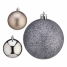 Set of Christmas balls Krist+ Silver Plastic Ø 7 cm (12 Units) image2