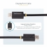 USB Cable Startech DP21-3M-DP40-CABLE Black 3 m image4
