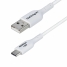 USB Cable Startech USB2AC1MNCWHE White 1 m image1