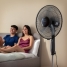 Pedestal Fan with Remote Control InnovaGoods Airstreem Black 45 W image2