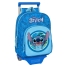 School Rucksack with Wheels Stitch Blue 26 x 34 x 11 cm image1