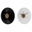 Wall Clock DKD Home Decor White Black White/Black Iron Plastic Modern 30 x 4 x 30 cm (2 Units) image1