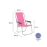 Folding Chair Marbueno 59 x 83 x 51 cm Pink image1