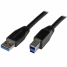USB A to USB B Cable Startech USB3SAB10M           Black image1