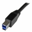USB A to USB B Cable Startech USB3SAB10M           Black image3