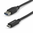 USB A to USB C Cable Startech USB31AC1M            Black image1