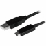 USB A to USB C Cable Startech USB2AC1M             USB C Black image1