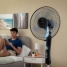 Freestanding Fan Innovagoods Breezinn Black 45 W image2