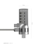 Security Cable Aisens ASLK-D40N01-SL Silver 1,5 m image2