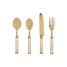 Cutlery Home ESPRIT White Golden Stainless steel Mother of pearl 4,5 X 2 X 21 CM 16 Pieces image1