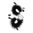 Cuffs S Pleasures Feather Black image1