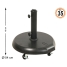 Base for beach umbrella Black With wheels image2