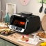 Oil-free Fryer with Grill, Accessories and Recipe Book InnovaGoods Air Fryer Fryinn 12-in-1 6000 Black Steel 6 L 3400 W image1