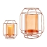 Candleholder Gift Decor Copper Amber Metal Glass 19 x 20 x 19 cm Lantern image1