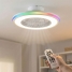 Ceiling Fan with RGB LED Light, Hidden Blades and Remote Control Nexory InnovaGoods image1