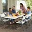 Folding Table Lifetime White Steel Rectangular (Refurbished C) image3
