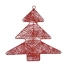 Christmas bauble Krist+ Red Metal Christmas Tree 36,7 x 0,2 x 37,5 cm image1
