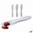 Knife Set Kinvara White Plastic 18 x 10 x 1 cm 18 x 3,5 x 1 cm 3 Pieces (12 Units) image1