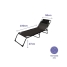 Sun-lounger Marbueno Black 190 x 27 x 58 cm image2