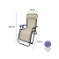 Sun-lounger Marbueno 190 x 27 x 58 cm Beige image2