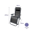 Folding Chair Marbueno Black 90 x 108 x 66 cm image3