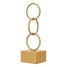 Decorative Figure Gift Decor Golden Rings 12,5 x 40,5 x 12,5 cm image1