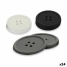 Coasters Kinvara White Black Grey Silicone Plastic Button 9 x 2 x 9 cm 8,8 x 8,8 x 0,05 cm 8 x 0,05 x 8 cm 9 x 1,8 x 9 cm Set (2 image1