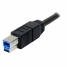 USB A to USB B Cable Startech USB3SAB3MBK 3 m Black image3