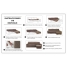 Sofa Cover Hosteline CAMERON Burgundy image3
