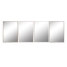 Wall mirror Home ESPRIT White Brown Beige Grey Crystal polystyrene 63,3 x 2,6 x 89,6 cm (4 Units) image1