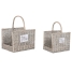 Log Stand Home ESPRIT Natural wicker 47 x 35 x 54 cm (2) image1