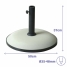 Marbueno Base Umbrella Round Cement 50x37 cm 25KG White Garden, Pool, Terrace 10453 image2