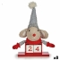Christmas bauble Krist+ White Red Grey Cream Mouse 20 x 11 x 20 cm Calendar (8 Units) image1