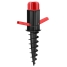 Marbueno Parasol Pincho Plástico Negro 37x6x6 cm Playa Jardín 10505 image1