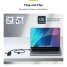 USB Hub Startech H5C4A-USB-HUB-2 Black image5