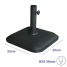 Marbueno Square Umbrella Base Cement 35X35X5.2 cm 11KG Black Garden Pool Terrace 10455 image2