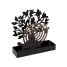 Support for mosquito coils Versa Black Metal 5 x 17 x 17 cm Tree image2