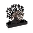 Support for mosquito coils Versa Black Metal 5 x 17 x 17 cm Tree image1