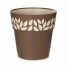 Self-watering flowerpot Stefanplast Cloe Brown Plastic 25 x 25 x 25 cm (6 Units) image3