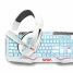 Keyboard and Mouse NASA ANDROMEDA4IN1-W White Multicolour Spanish Qwerty image5