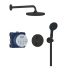 Shower Column Grohe Black 25 cm image1